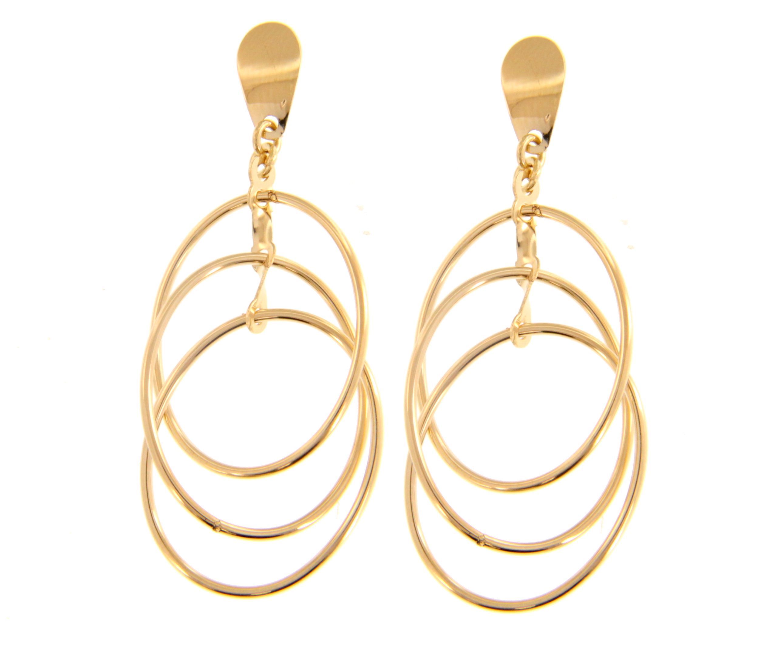 Golden earrings 14k (code S237046)